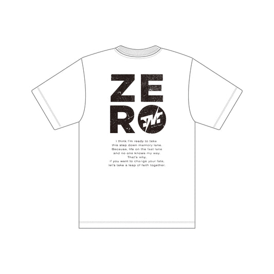 「ZERO」TシャツWHITE